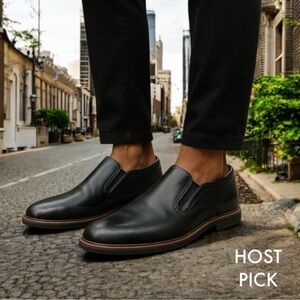 Fluchos Fenix F0205 Leather Loafers in Black EU 43 ( US 10 / 10.5 )